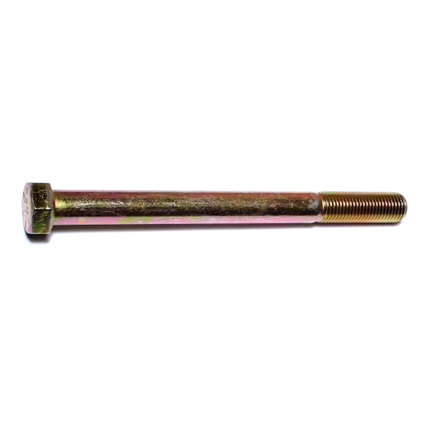 Midwest Fastener Grade 8, 7/16"-20 Hex Head Cap Screw, Zinc Yellow Steel, 5 in L, 10 PK 00881 - main